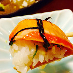 ほおづき - サーモン炙りごはん
      ﾊｲ( *^-^)ρ(^0^* ) ｱｰﾝ