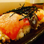 ほおづき - 本日の炙りご飯‼︎
                                5種類のお魚さん
                                レァですょ~♪