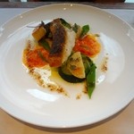 miura - ④ 本日のお魚料理：真鯛と帆立貝のポワレ