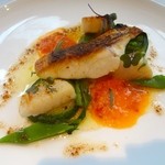 miura - ④ 本日のお魚料理：真鯛と帆立貝のポワレ