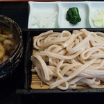 尾張屋 - 武蔵野地粉うどん(つけ汁)：900円／2015年9月