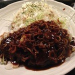 居酒屋さのや - ねぎ味噌かつ定食¥850