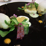 ポエシア - 鱧のムースとフリット　サラダ仕立て