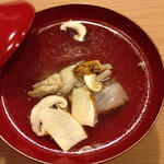 うを徳 - 真鯛のアラと松茸の潮椀