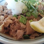 手打ちうどん 清水屋 - 肉ぶっかけ　ズーム