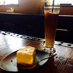 水屋 - カフェオレと酒粕のレアチーズケーキ