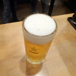 Tachinomidokoro Nakaya - 生ビール400円