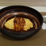 十六穀米オムライス&ドリア専門店 おむらいす亭 - 黒カレーおむらいす680円