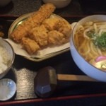 はまもと - かしわ天定食（大）＋ちくわトッピ