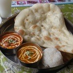 サンライズ - Ｂセット　チキンカレー、野菜カレー