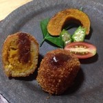 あす香 - かぼちゃのコロッケと坊ちゃんかぼちゃのソテー