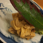 旬席 鈴江 - 南淡路の赤雲丹&鯛