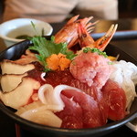 海鮮どんぶり亭 - スペシャル海鮮丼（ネタ、ライス大盛り）
