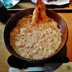 京うどん 生蕎麦 岡北 - 人気メニューの『天とじうどん』(1300円)～♪(^o^)丿