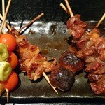 酒菜の隠れ家 月あかり - 串焼き盛り合わせ1,058円