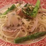 トラットリア サン - 夏野菜入りアンチョビ風味のあさりのスパゲティ