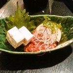 赤鶏炭焼 大安 - かつお酒盗(480円)