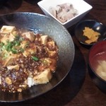 ハマチョウ - 麻婆丼ランチ５００円(201509)