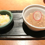 酒とそば まるき - ２０１５年９月５日のお通し