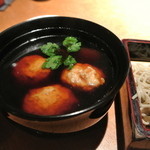 酒とそば まるき - とりごぼうせいろ