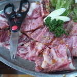 焼肉 京城 - 上骨付きカルビ　