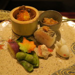 たまゆら - 27年9月　お通し盛り合わせ