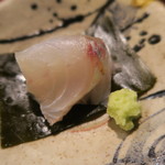 たまゆら - 27年9月　真鯒昆布締め　三杯酢で