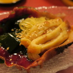 たまゆら - 27年9月　青森ホヤ生づくり　素麺南瓜、若芽