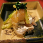 たまゆら - 27年9月　竹岡太刀魚と胡瓜の梅肉和え