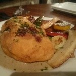 若鶏のカツレツ香草バター