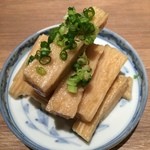 プラットスタンド酛 - 山芋のわさび醤油漬け　280円