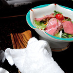 上杉伯爵邸 - おしぼりが邪魔ですみません・・・