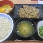 吉野家 - むぎとろ牛皿定食大盛り2015/9月