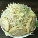 無頼庵 - 豚ラーメン（大）野菜マシマシ、ニンニク、．アブラ950 円