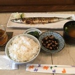 Kikyouya - 炭火焼きさんま定食500円(税込)！