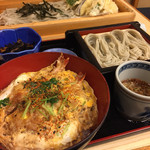 こんごう庵 - 海老玉丼とへぎそばセット