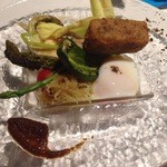 ル ベナトン - 夏野菜と温度卵　クロメスキとサマートリュフ