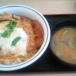 Katsuya - カツ丼  梅    とん汁…小