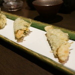 天ぷら　酒菜　醍醐 - ウニとズワイガニ