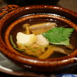 天ぷら　酒菜　醍醐 - 山内の芋の子を使った小鍋