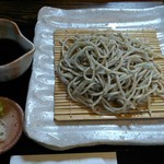 蕎麦切り　こばやし - 香味（手挽き極粗挽き太打ち）900円。