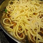 博多名物 もつ鍋 笑楽 - チャンポン麺（もつ鍋御膳）