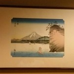 Teppan Guriru Kamakurayama - 日本画〔15/9/6撮影〕→洗面所への通路にありました。