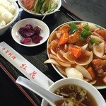 紅花 - 酢豚定食 850円