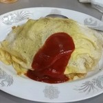 大養軒 - オムライス、スープ付き570円