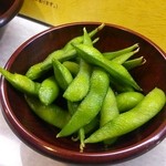 やきとり 松良 - 枝豆はサービス♪(201509)