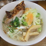 らーめん 福福 - 炙り鳥塩ラーメンです。