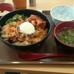 すき家 - 牛ビビンバ丼定食 税込580円