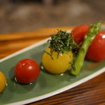 いろりの宿 芦名 - 会津産トマト変りサラダ