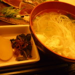 おんじき家ふうど - 漬物、味噌汁